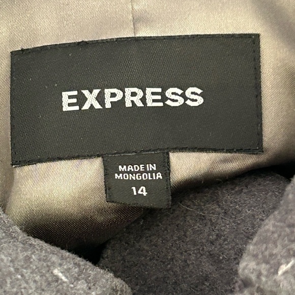Express Wool Blend Pea Coat • Size: 14 • Used - Picture 6 of 7